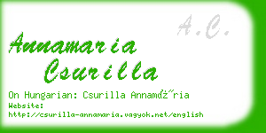 annamaria csurilla business card